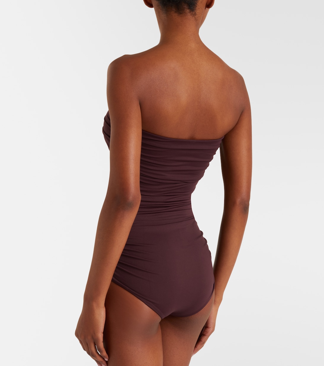 Floral-appliqué ruched swimsuit | Magda Butrym