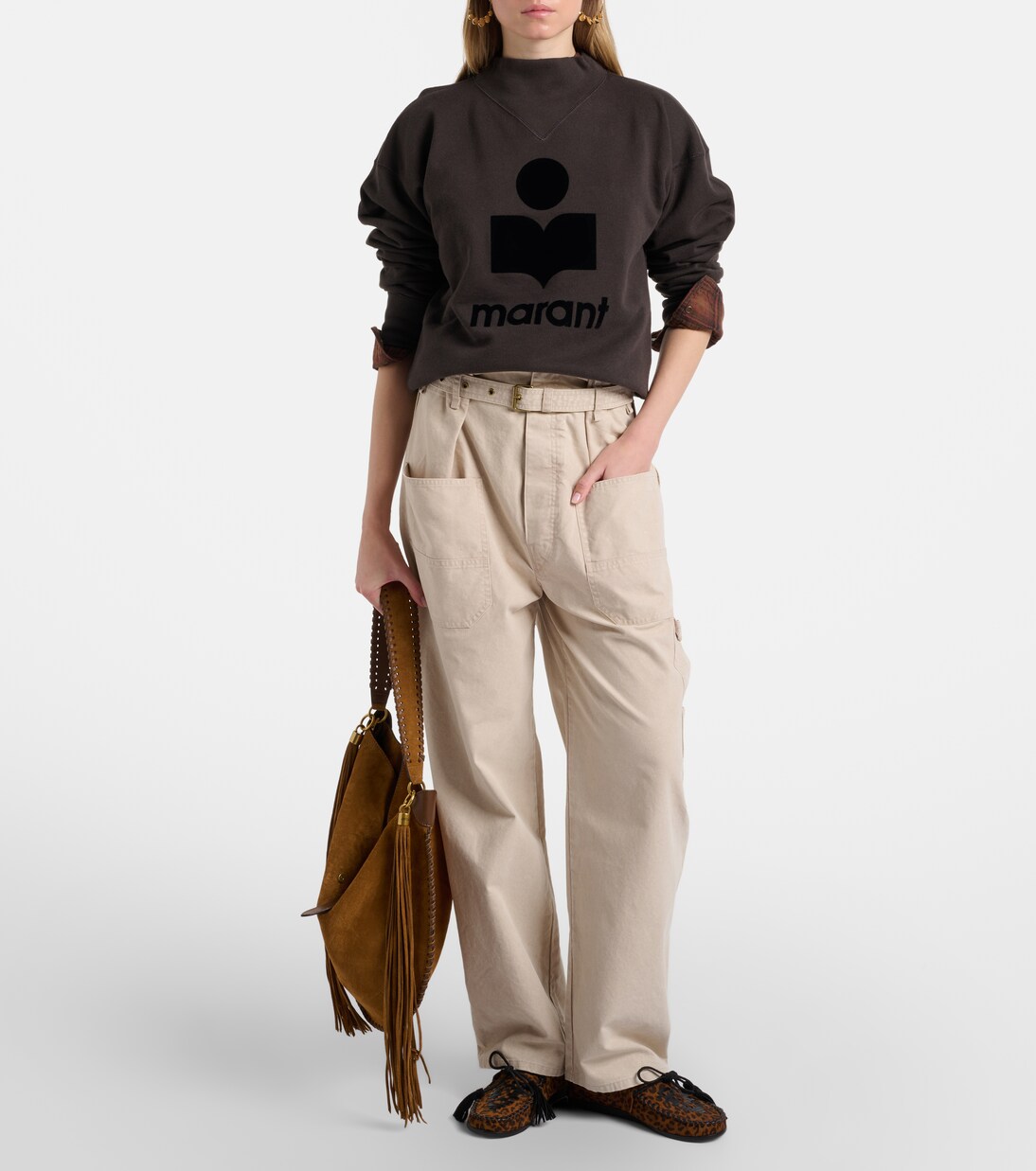 Moby logo cotton-blend sweatshirt | Marant Etoile