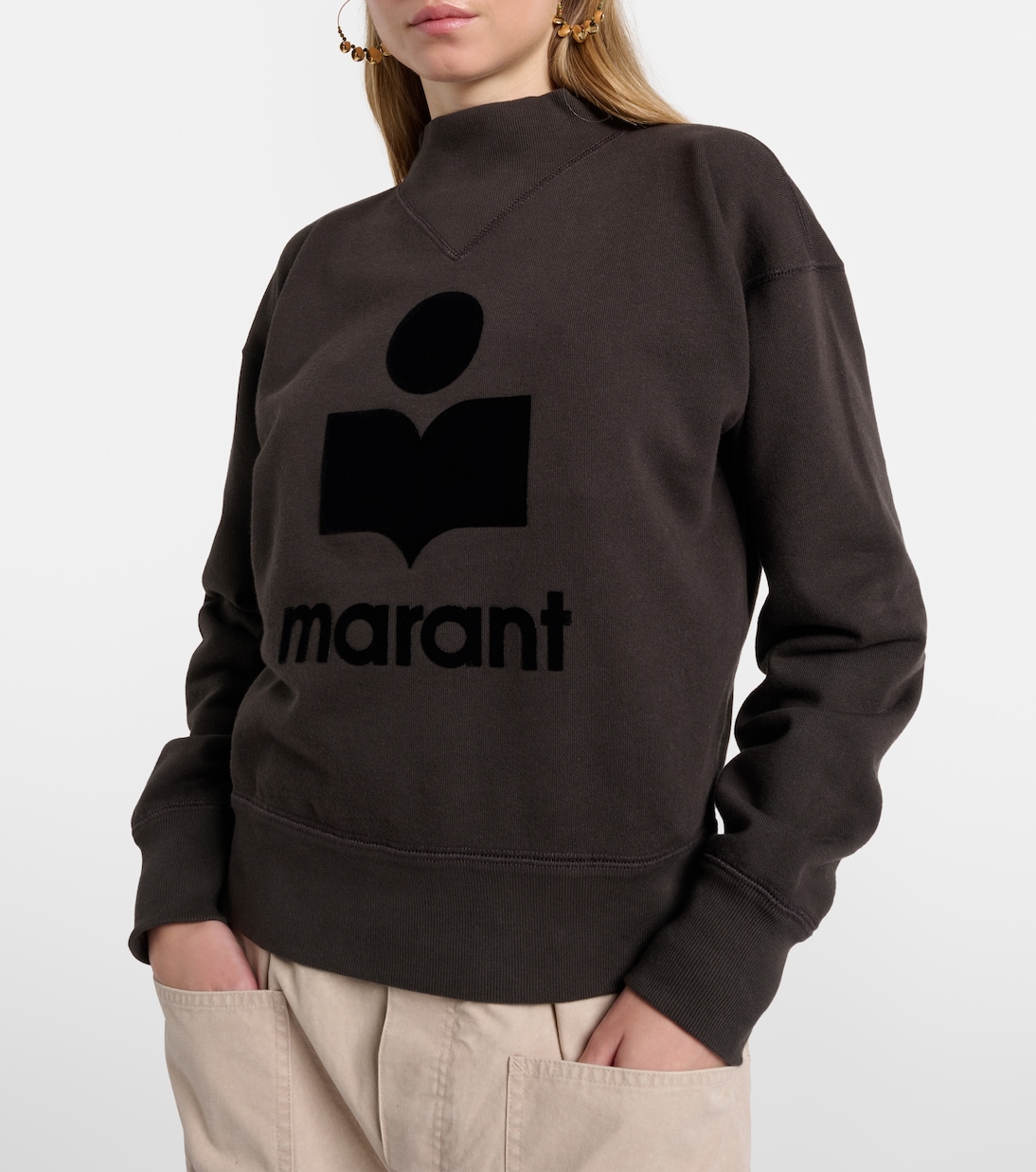 Moby logo cotton-blend sweatshirt | Marant Etoile