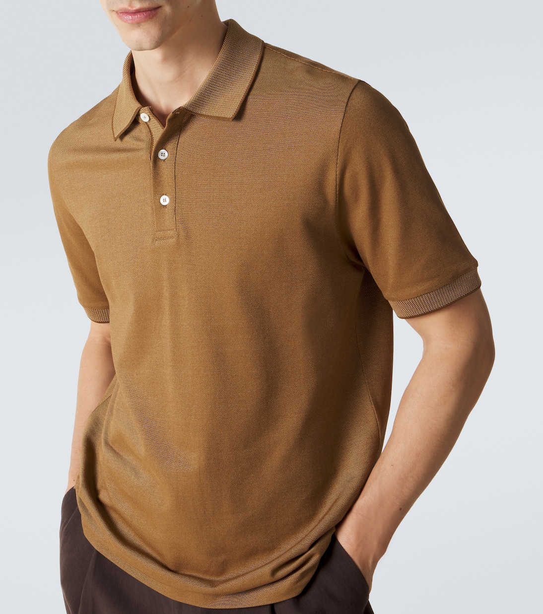 Cotton polo shirt | Canali