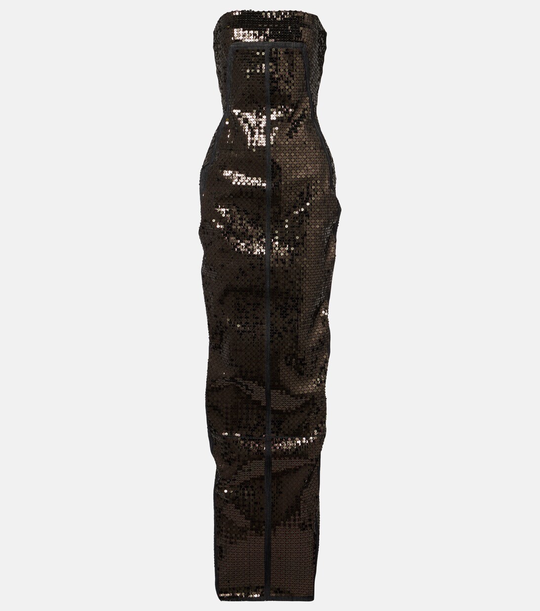 Sequined denim bustier gown | Rick Owens