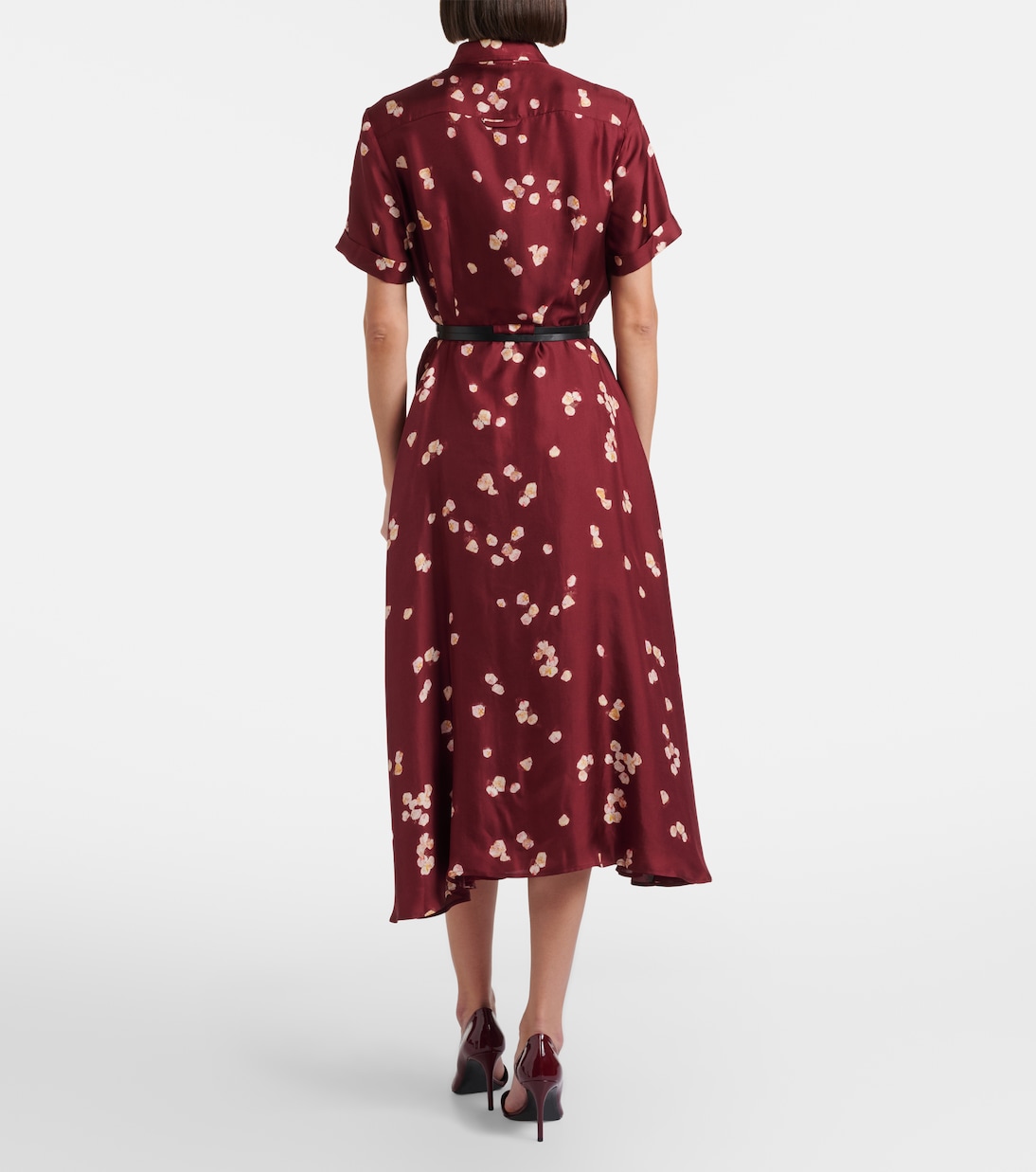 Printed belted silk shirt dress | Altuzarra