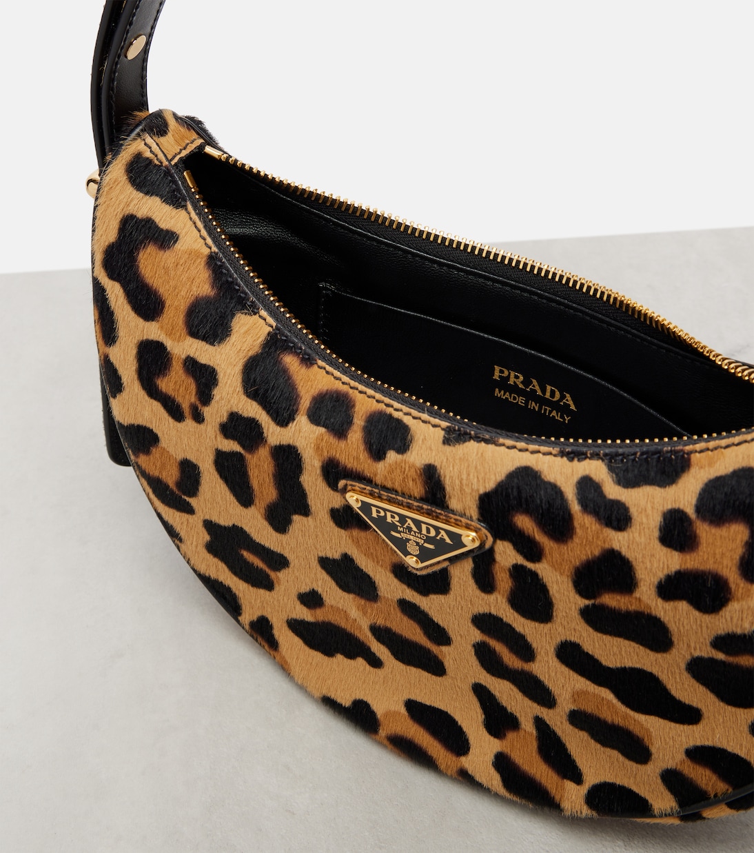 Prada Arqué calf hair shoulder bag | Prada