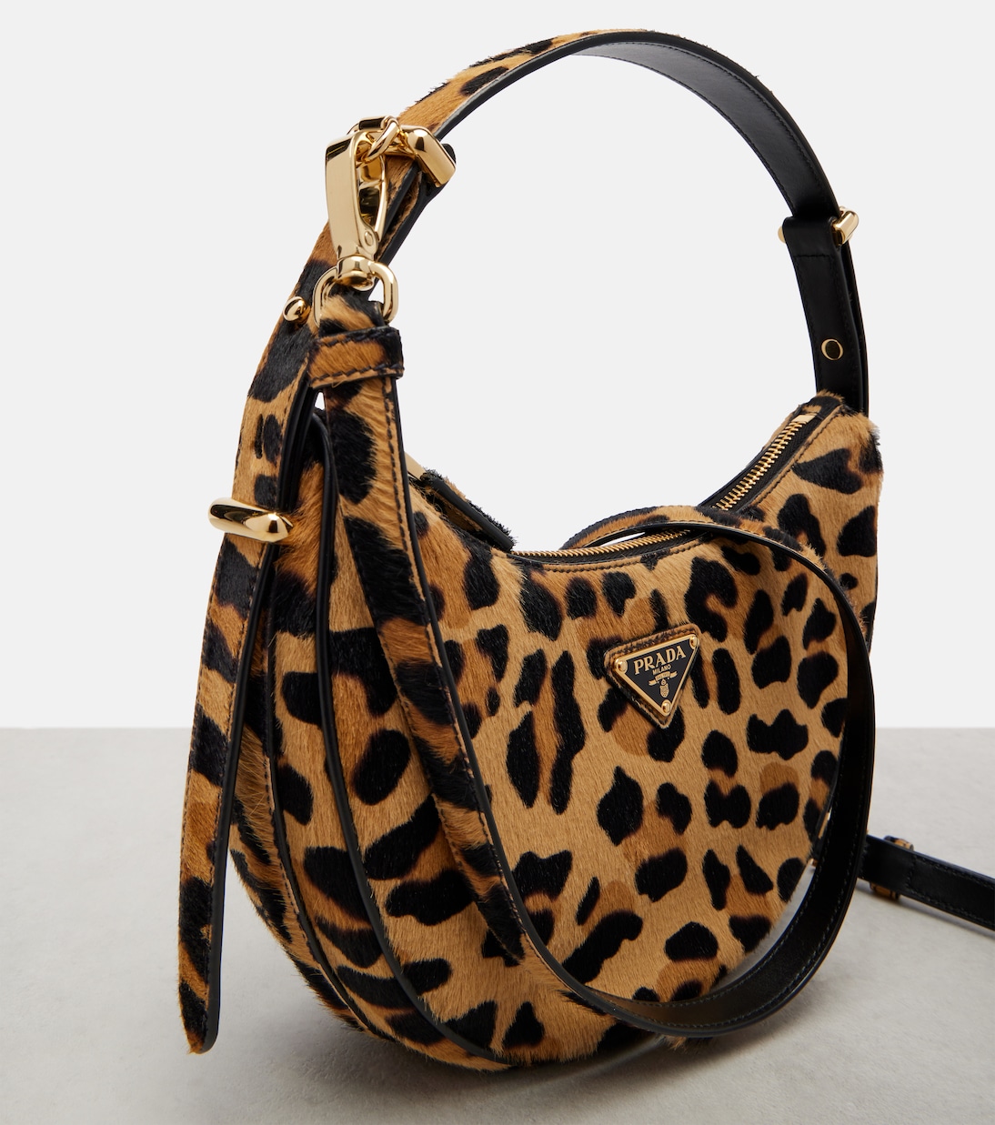 Prada Arqué calf hair shoulder bag | Prada
