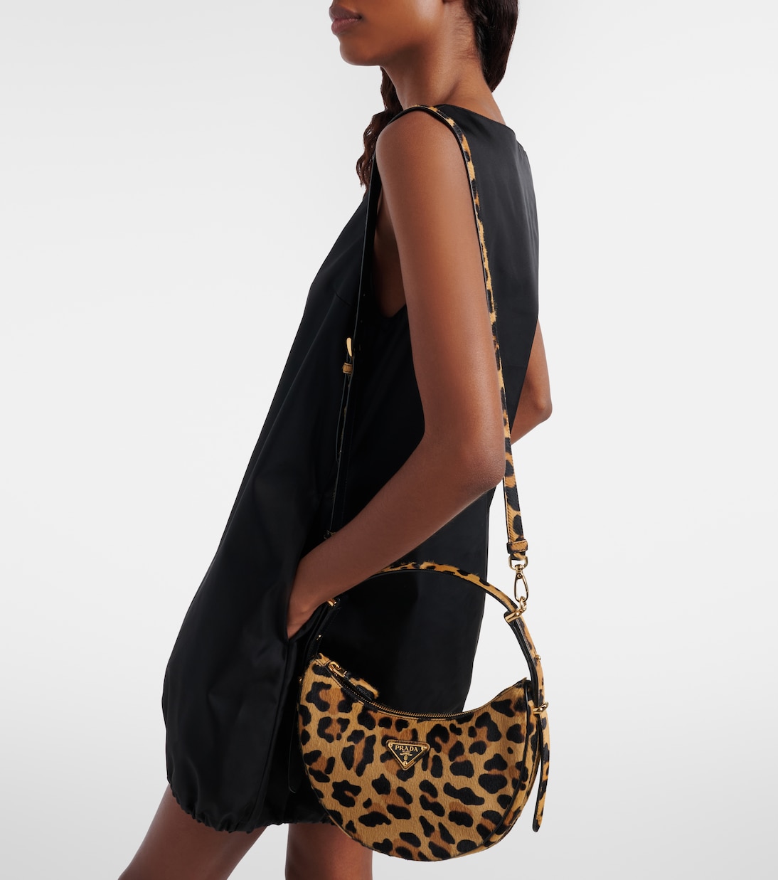 Prada Arqué calf hair shoulder bag | Prada