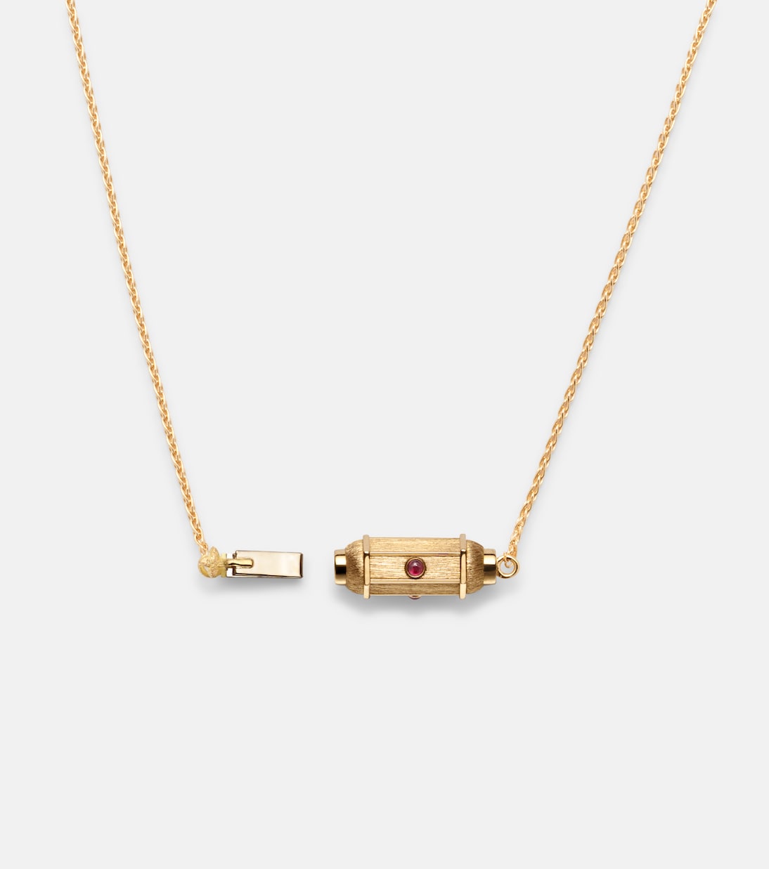 Coco Micro 18kt gold necklace with rubies | Marie Lichtenberg
