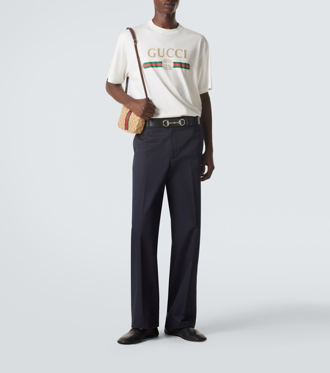 Cotton twill straight pants | Gucci