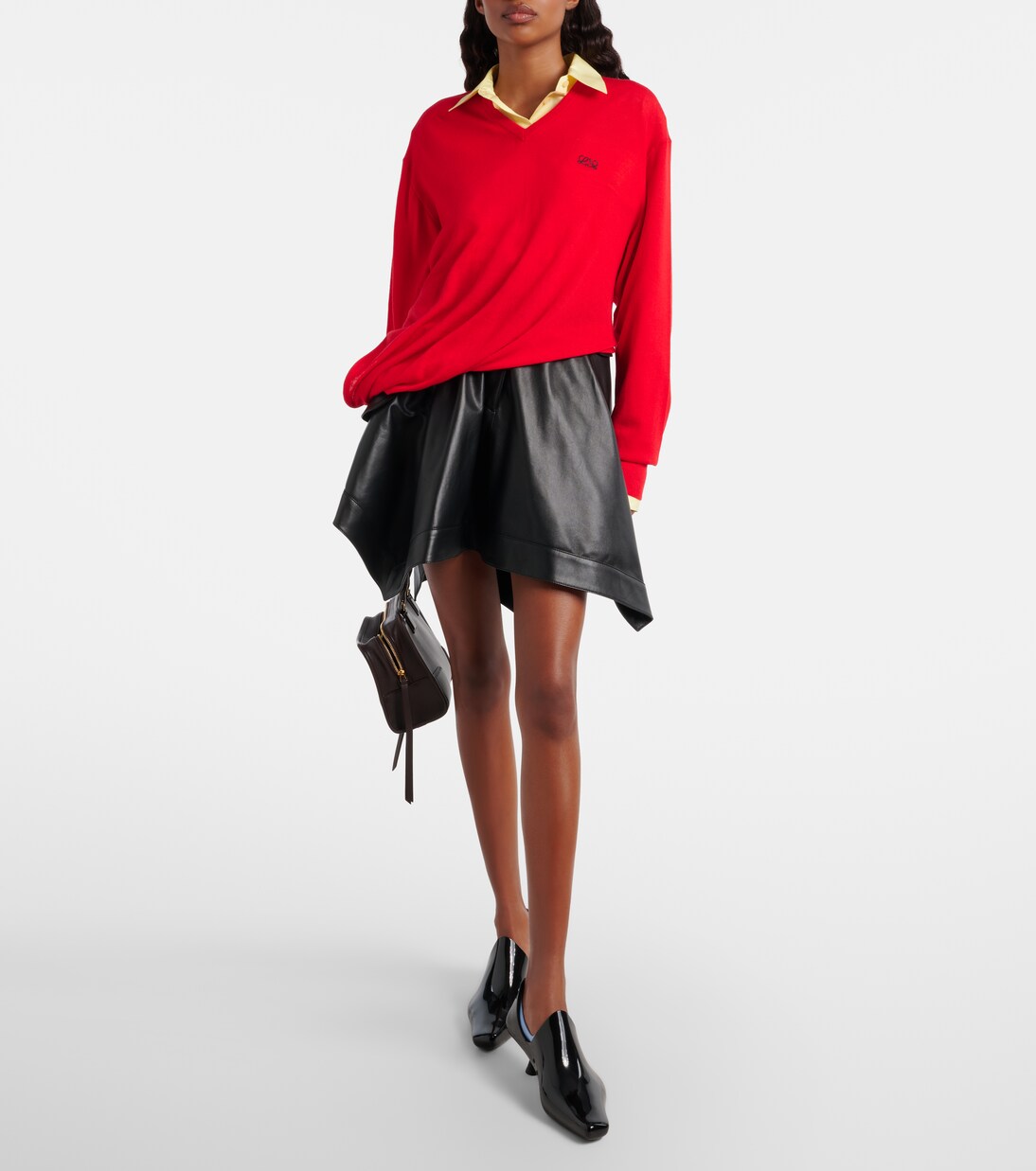 Double L asymmetric wool sweater | Loewe