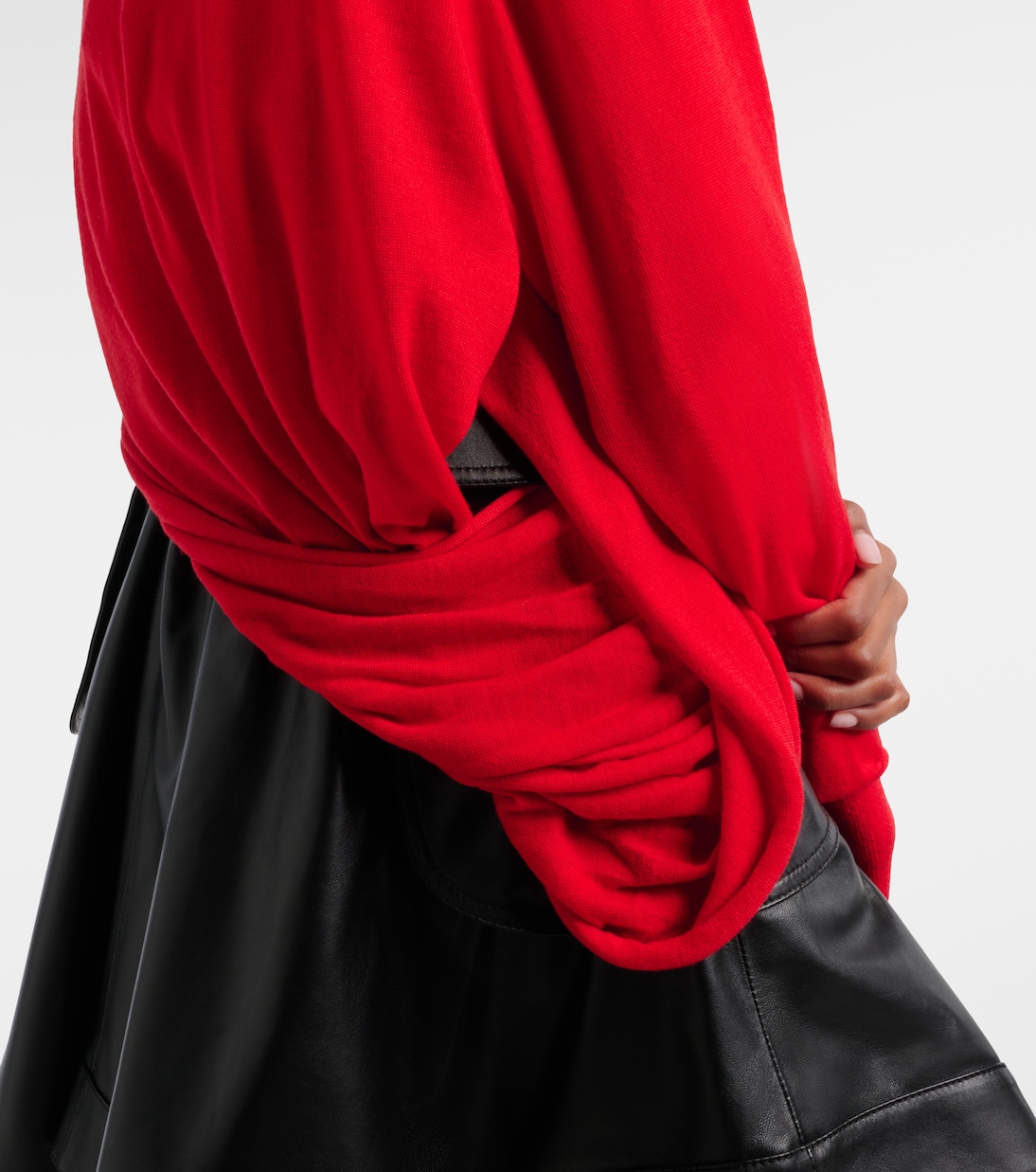 Double L asymmetric wool sweater | Loewe