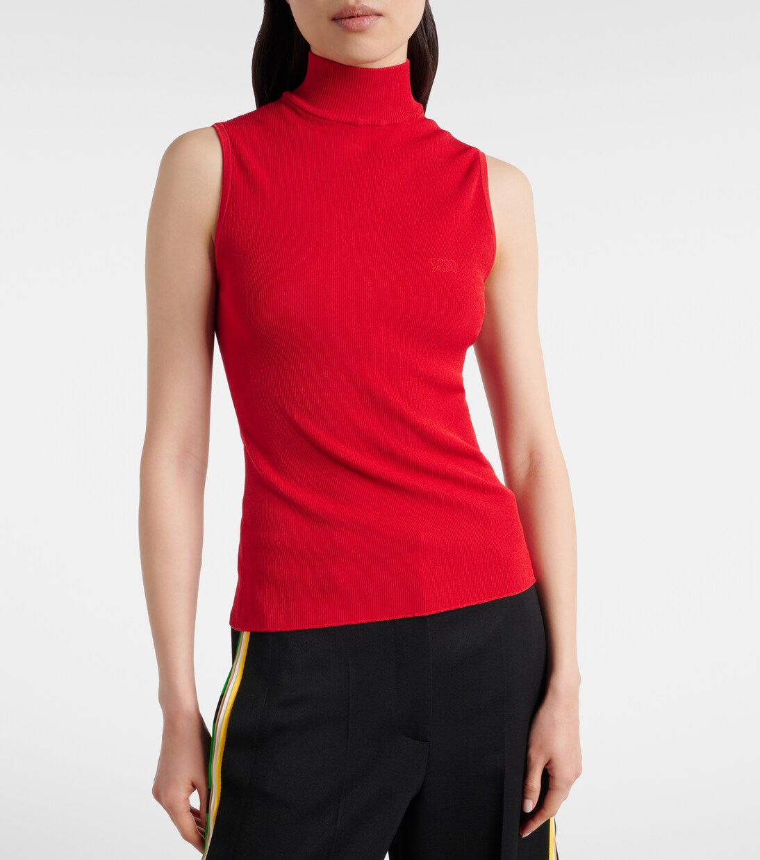 Double L罗纹针织上衣 | Loewe