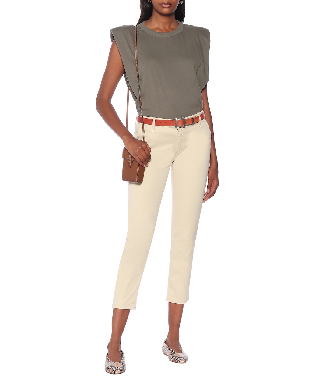 Caden stretch-cotton cropped pants | AG Jeans