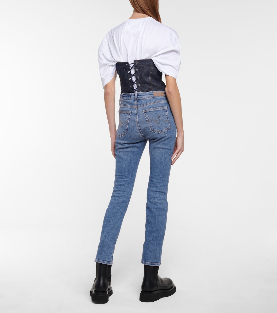 Mari high-rise slim jeans | AG Jeans
