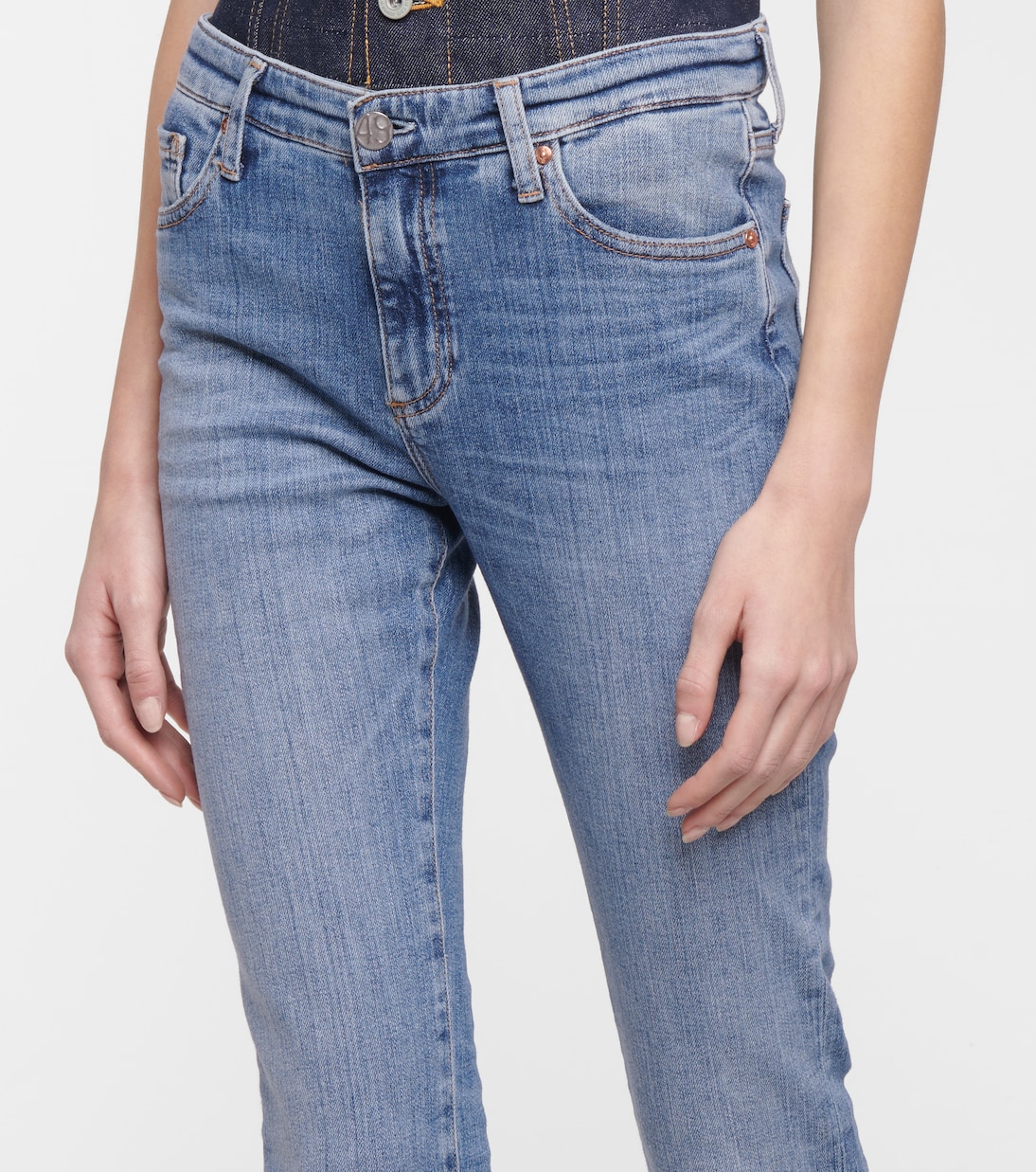 Mari high-rise slim jeans | AG Jeans