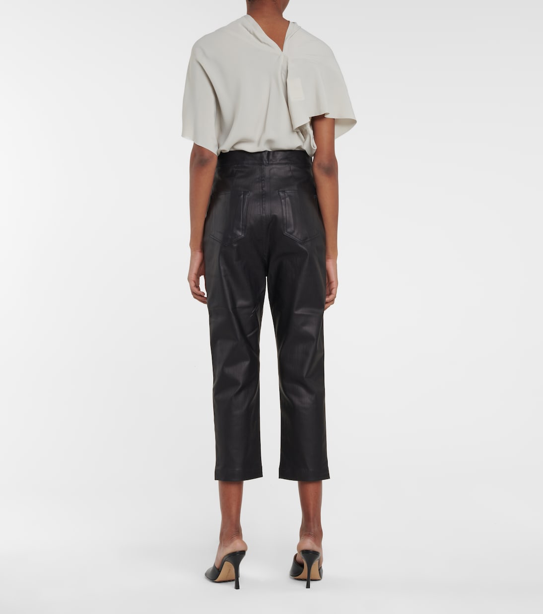 DRKSHDW jeans cropped laqueados | Rick Owens