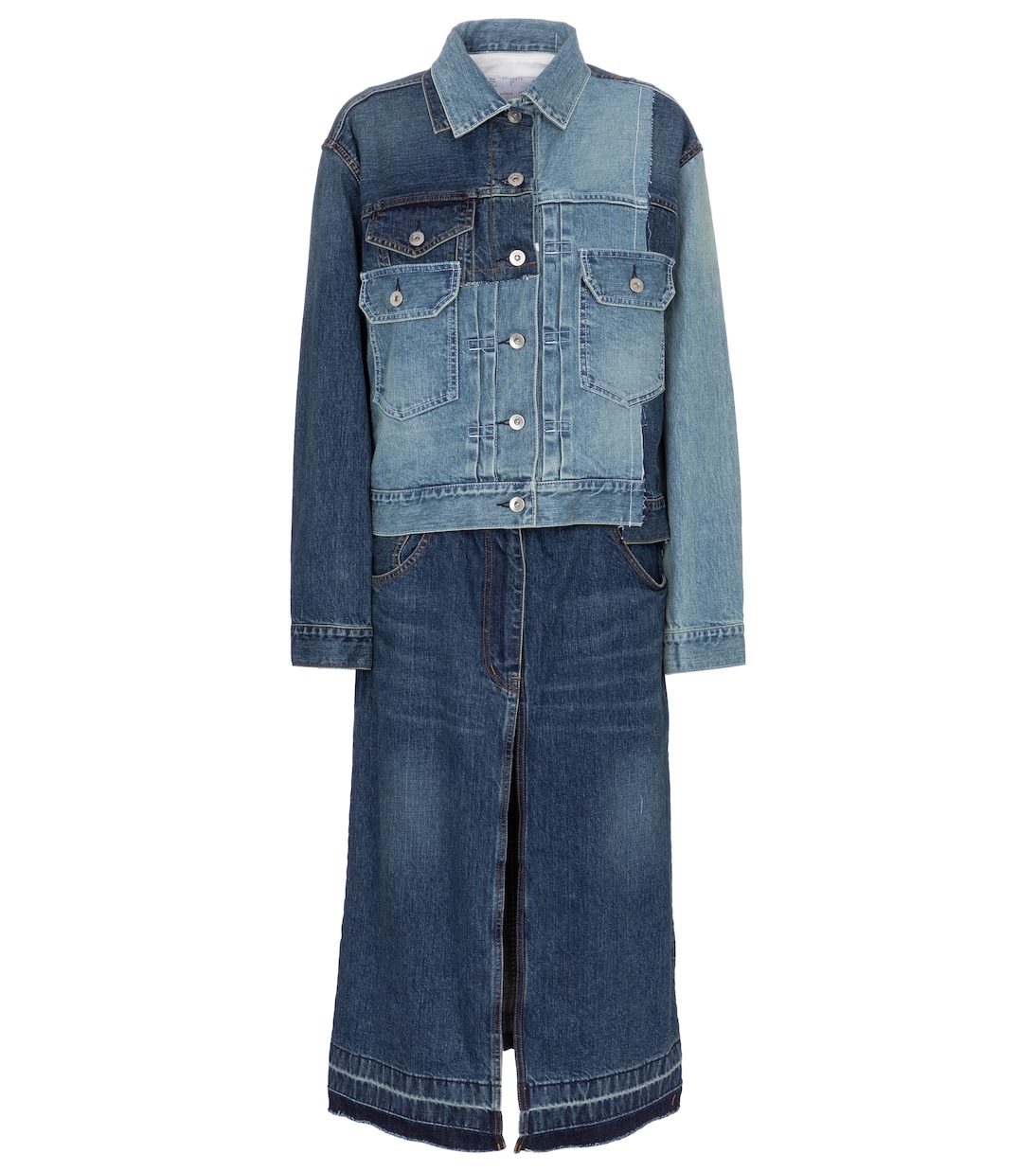 Deconstructed denim jacket | Sacai