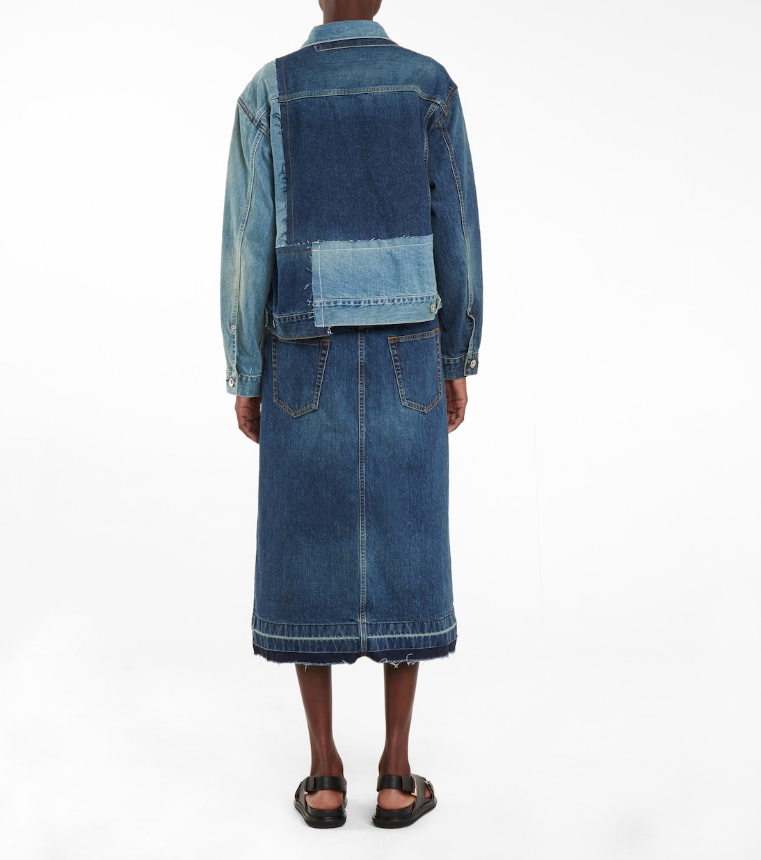 Deconstructed denim jacket | Sacai