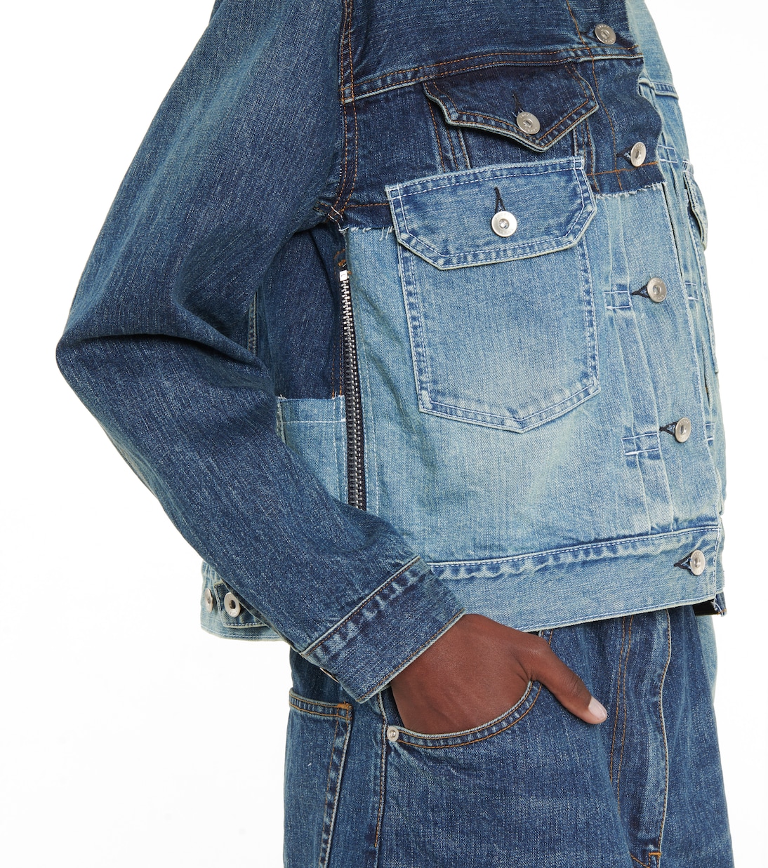 Deconstructed denim jacket | Sacai