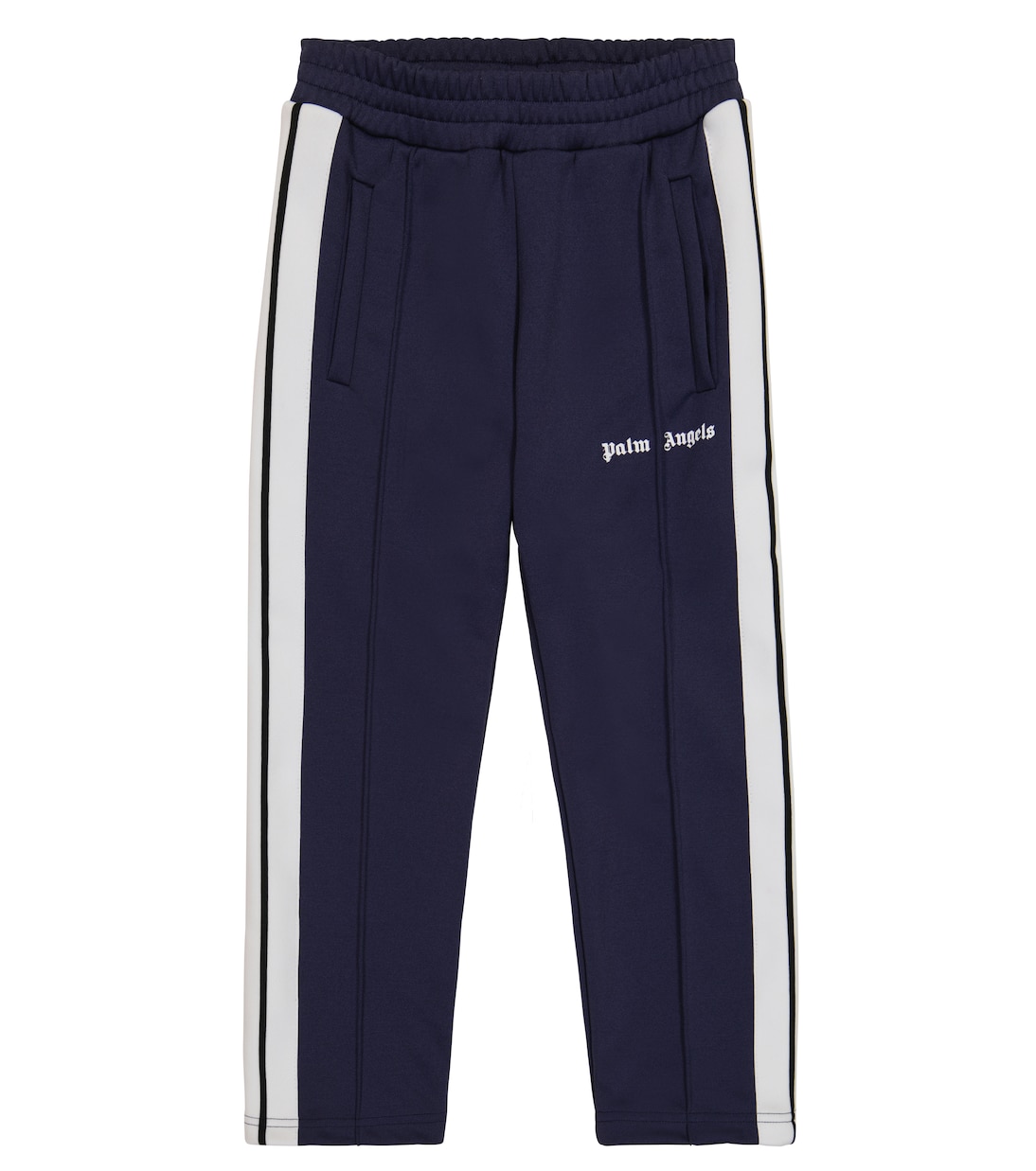 Logo technical sweatpants in blue Palm Angels Kids Mytheresa