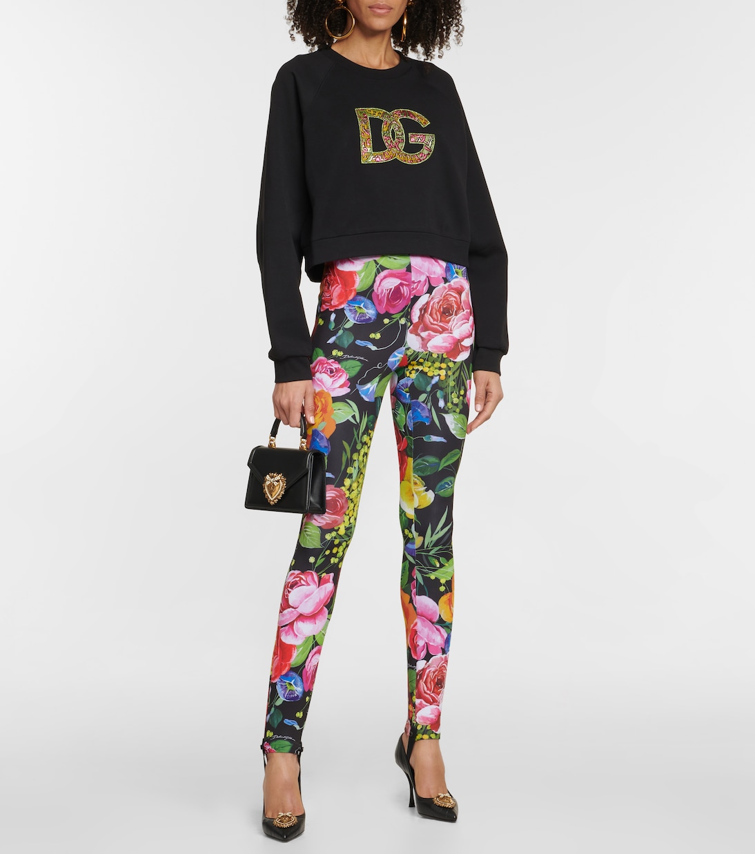 Leggings de tiro alto con fuseau | Dolce&Gabbana