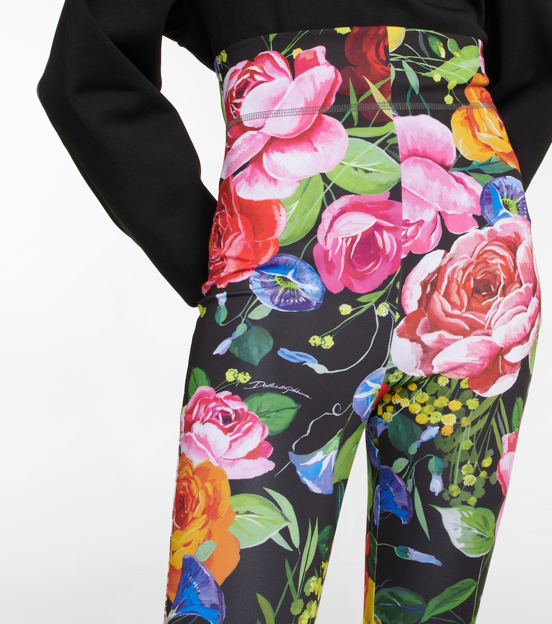 Leggings de tiro alto con fuseau | Dolce&Gabbana