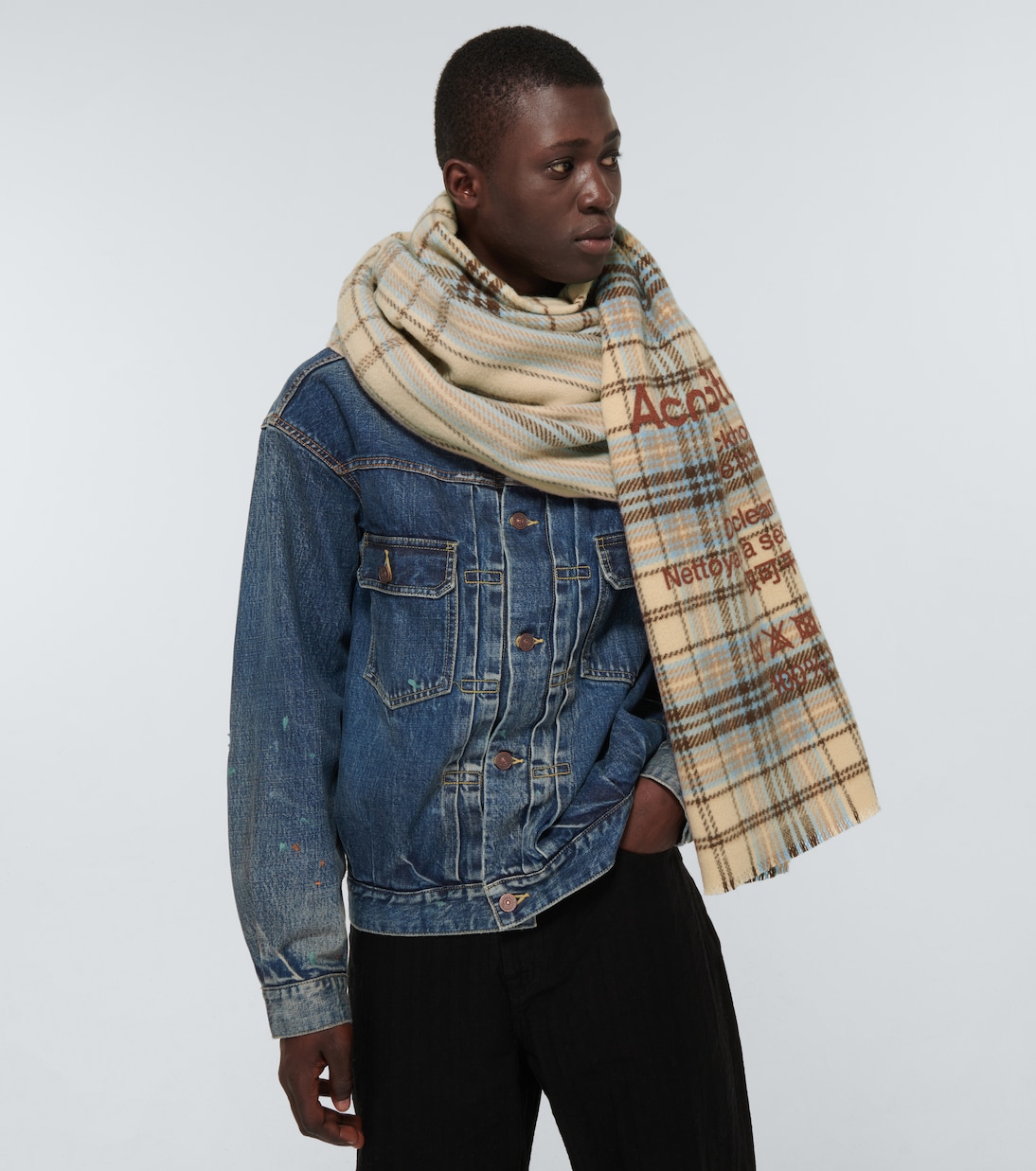체크 울 스카프 | Acne Studios