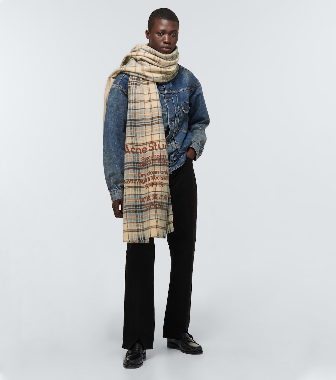 체크 울 스카프 | Acne Studios