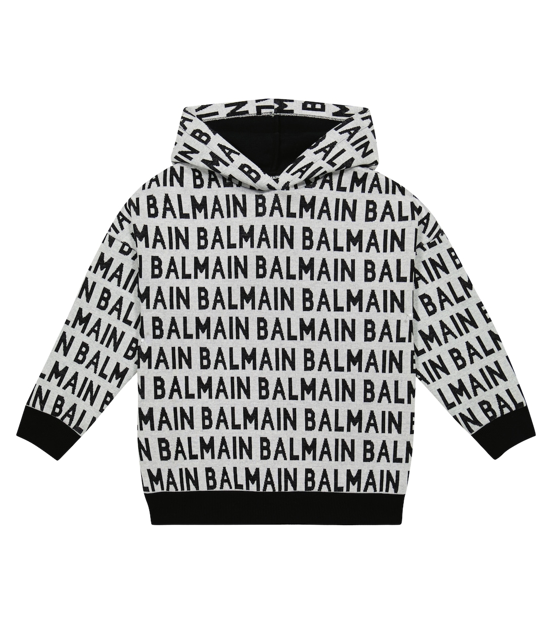 Sudadera con capucha de algodón con logo | Balmain Kids