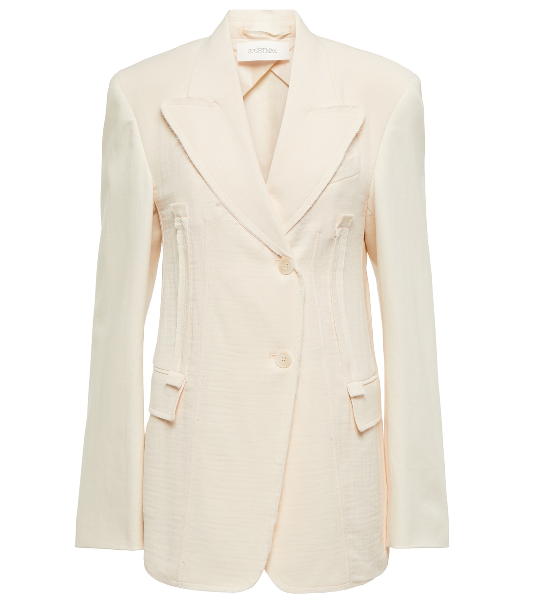 Cabina single-breasted cotton blazer | Sportmax