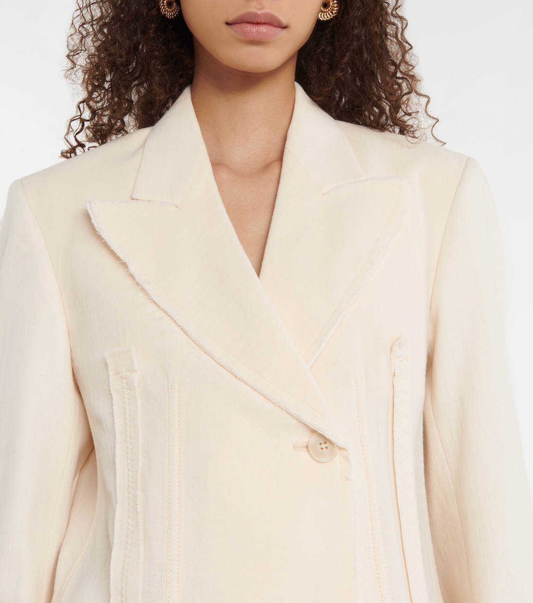 Cabina single-breasted cotton blazer | Sportmax