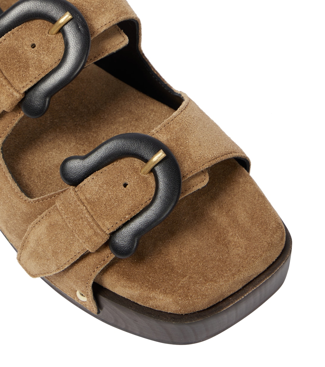 Sandalen Mahalia aus Veloursleder | Nanushka