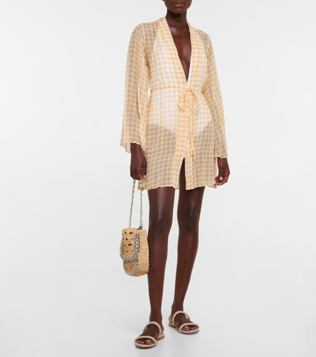 Vestido corto de cuadros | Alexandra Miro
