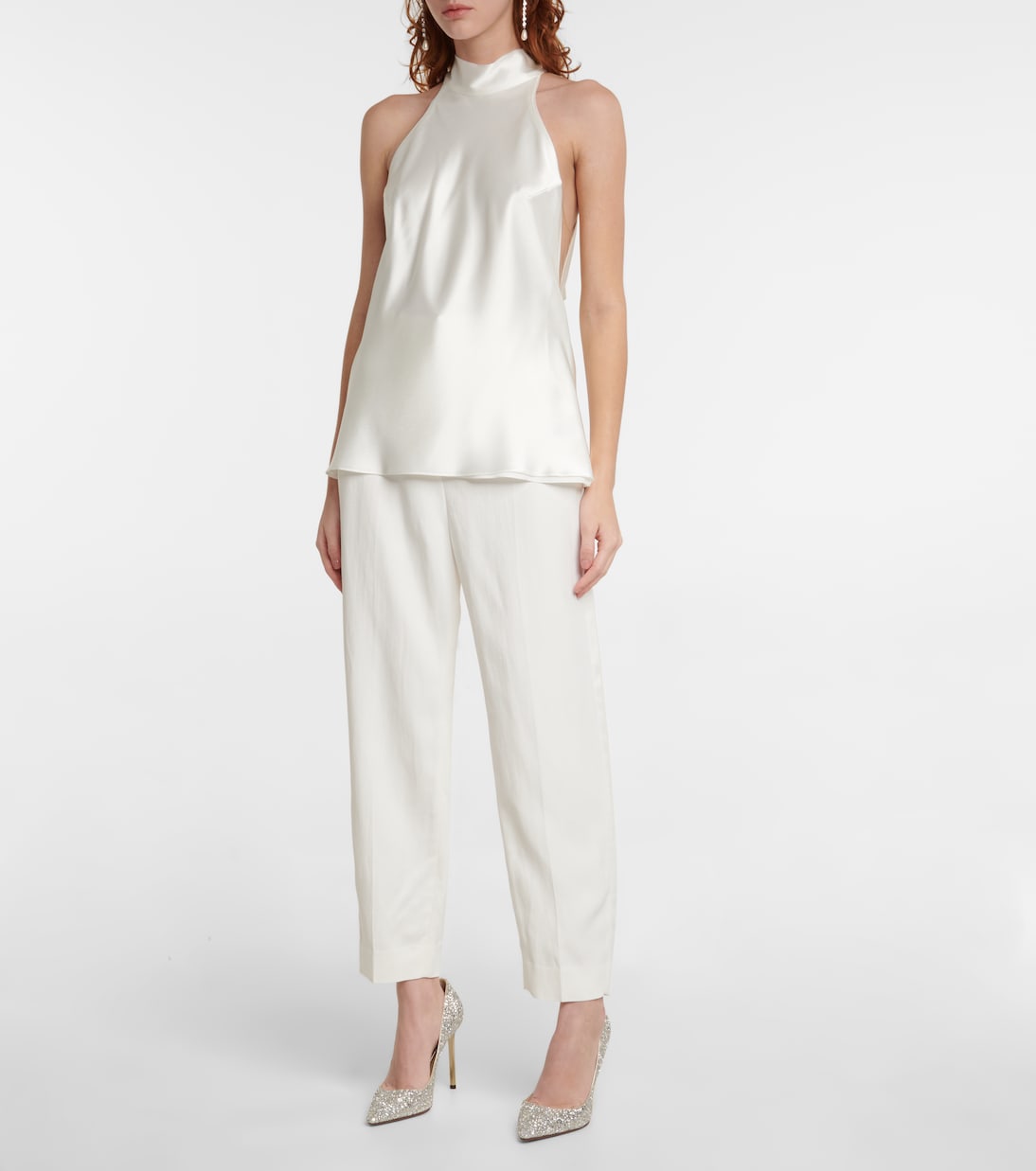 Bridal - Top in raso con fiocco | Galvan