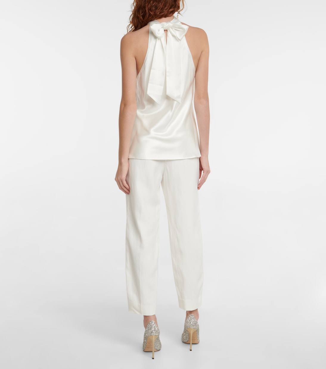 Bridal - Top in raso con fiocco | Galvan