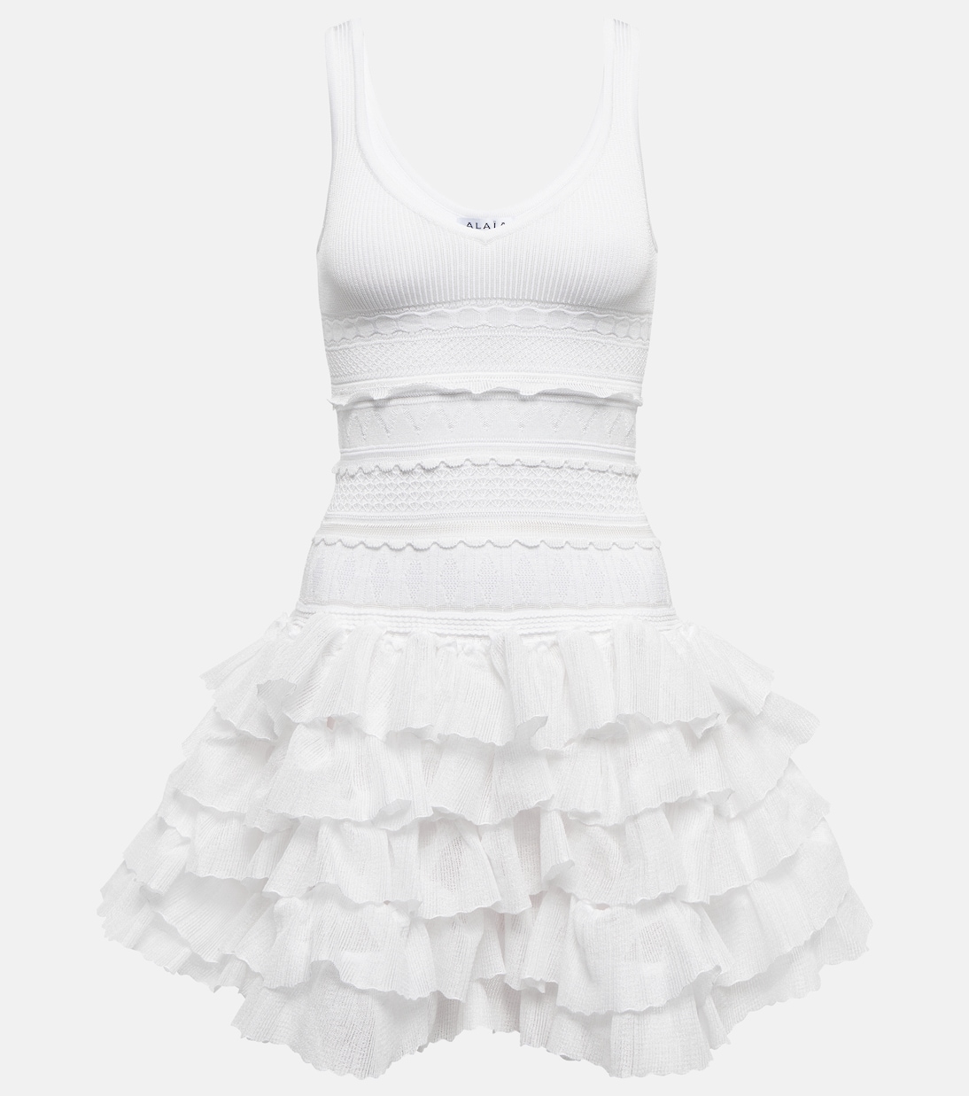 Miniabito in maglia con volant | Alaïa