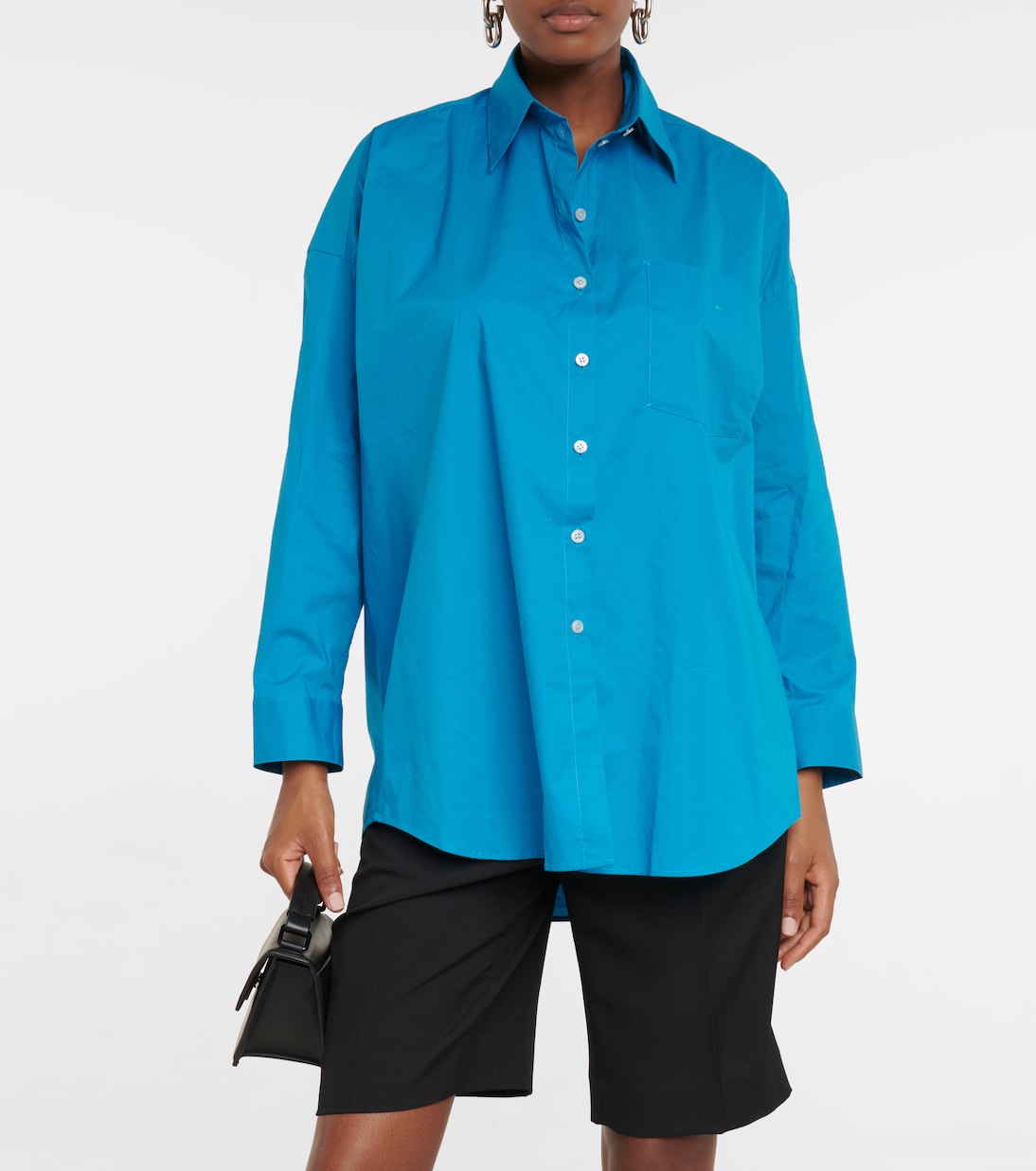 Camisa de popelín en mezcla de algodón | Acne Studios