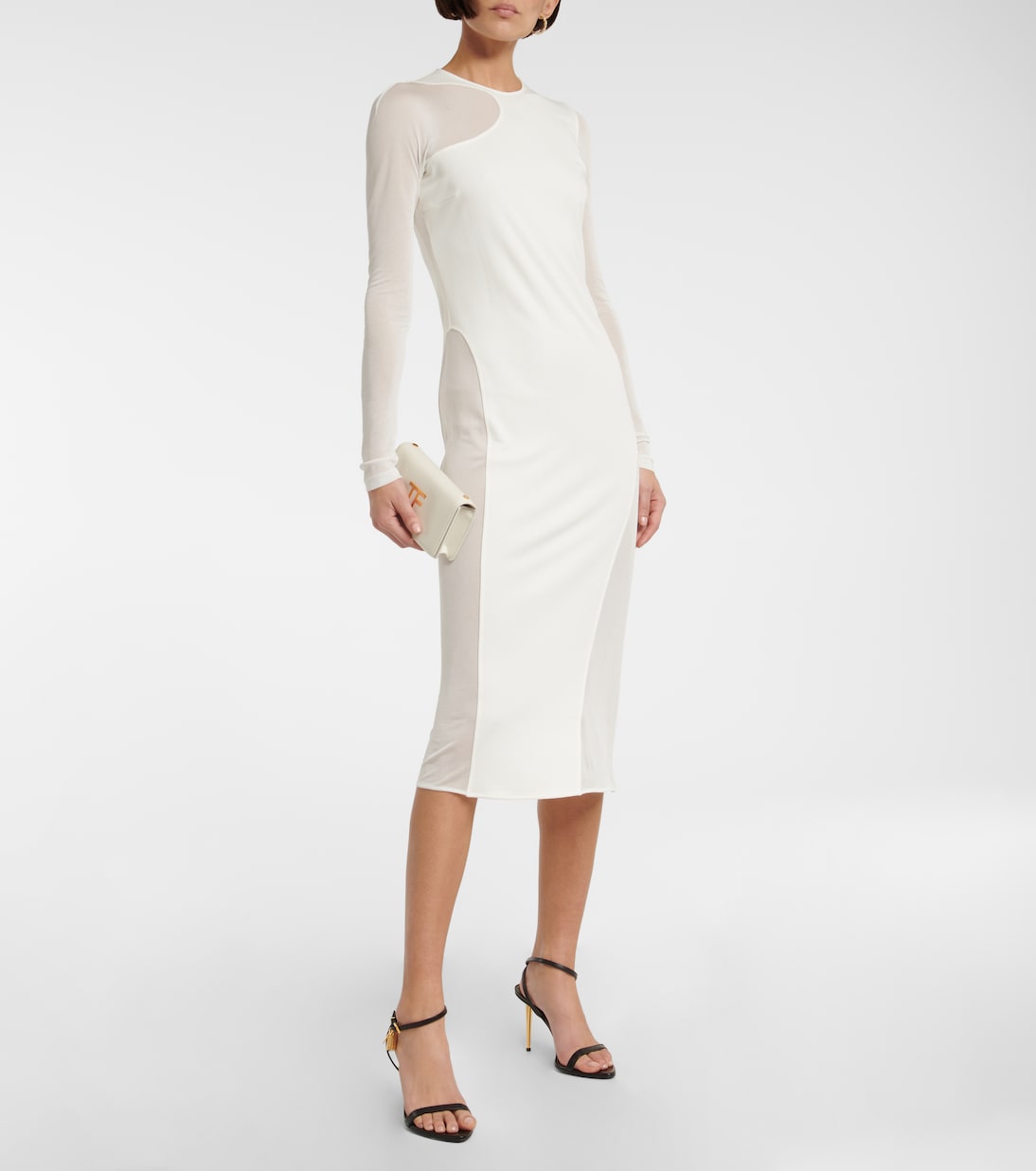 Robe midi en crêpe | Tom Ford