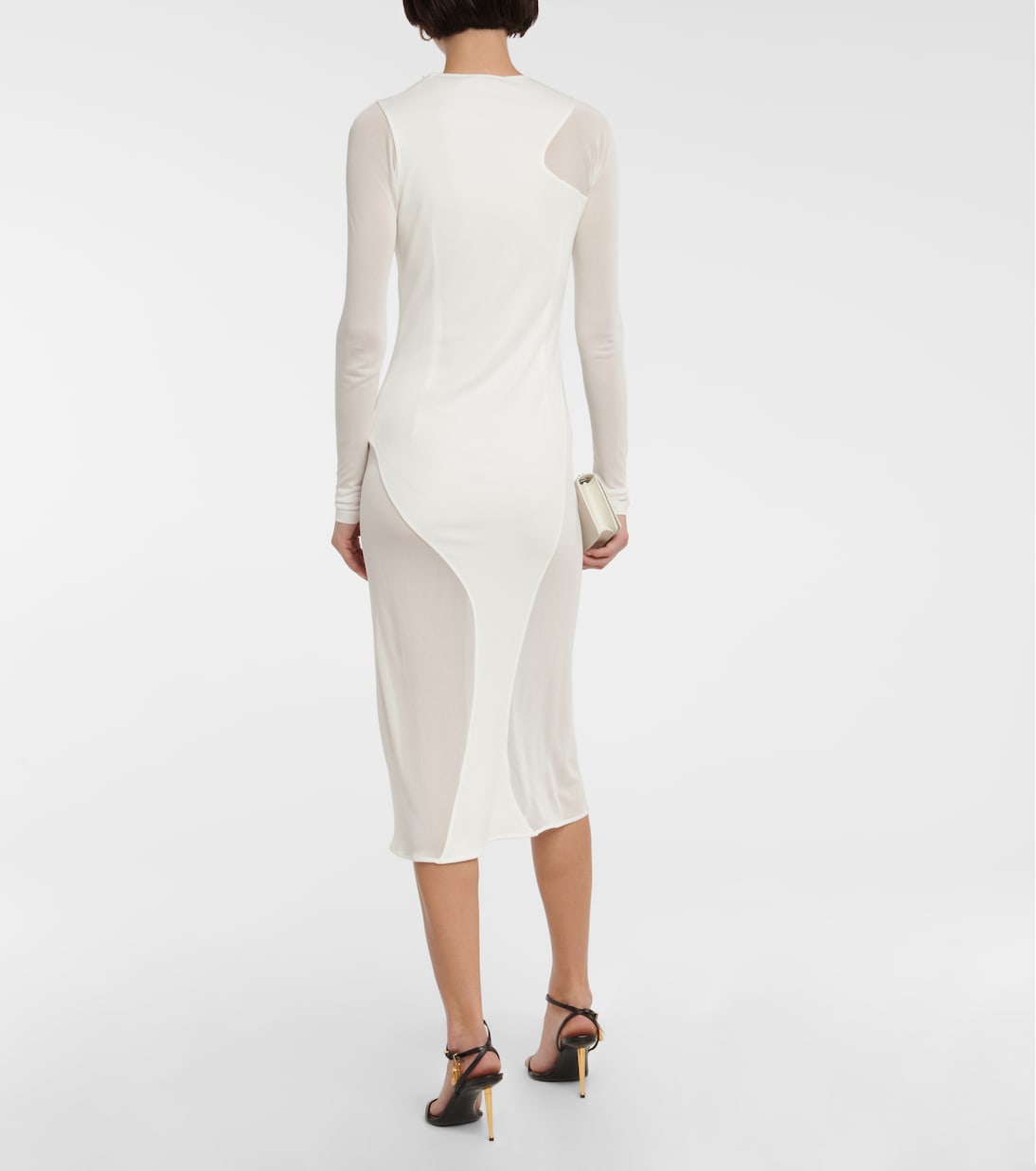 Robe midi en crêpe | Tom Ford