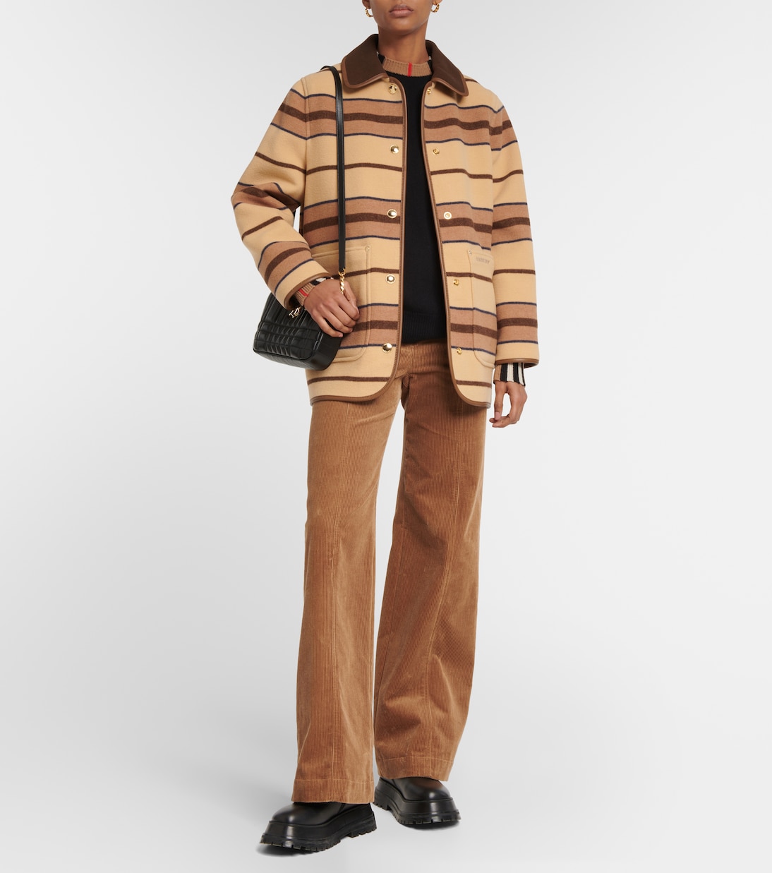 Striped wool jacket | Burberry