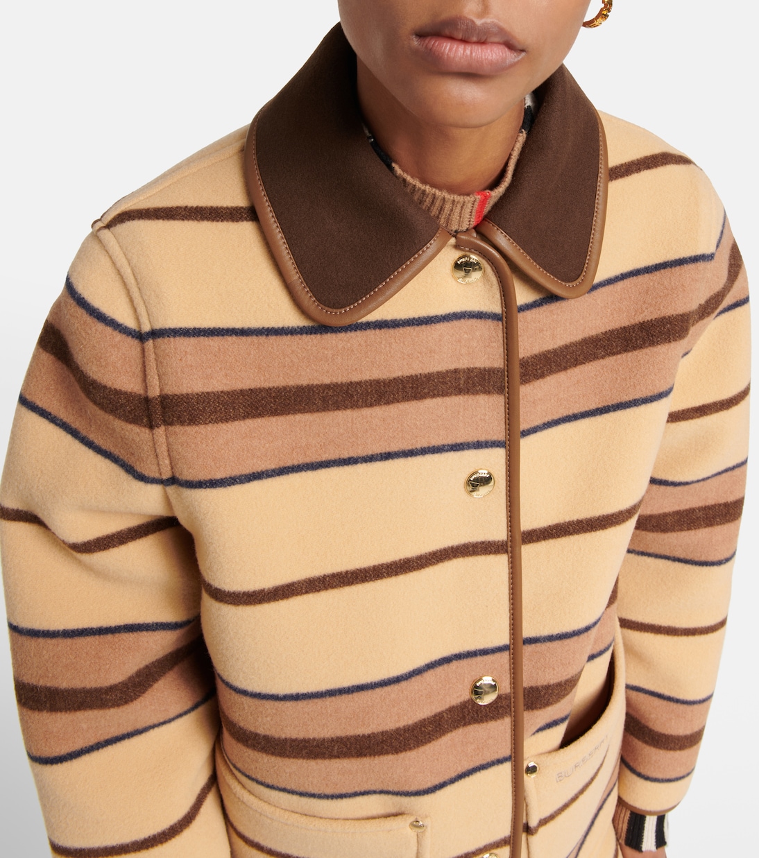 Striped wool jacket | Burberry
