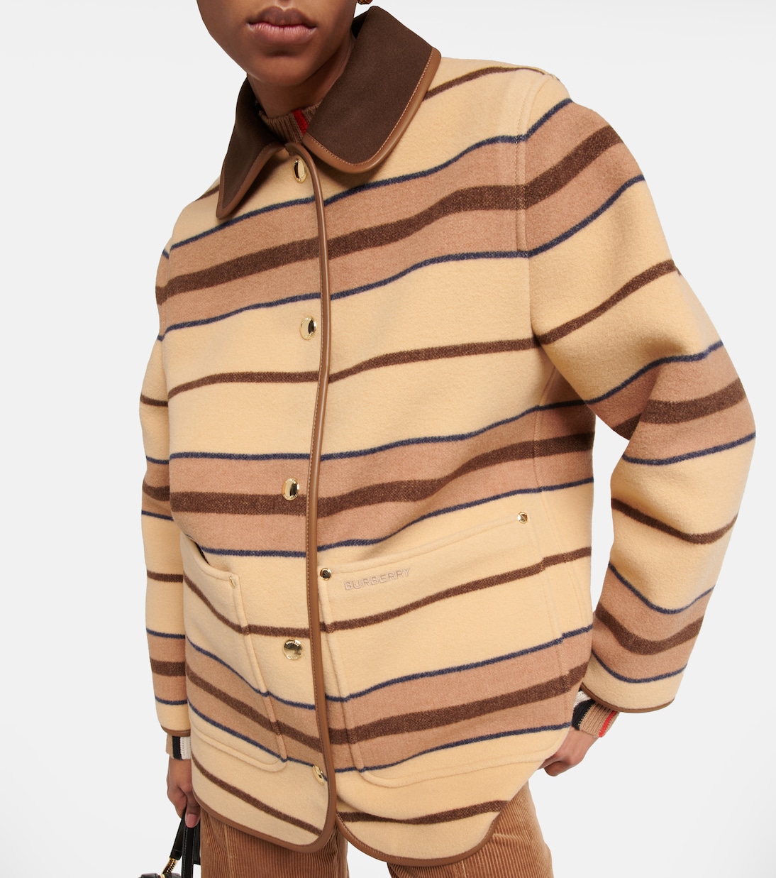 Striped wool jacket | Burberry