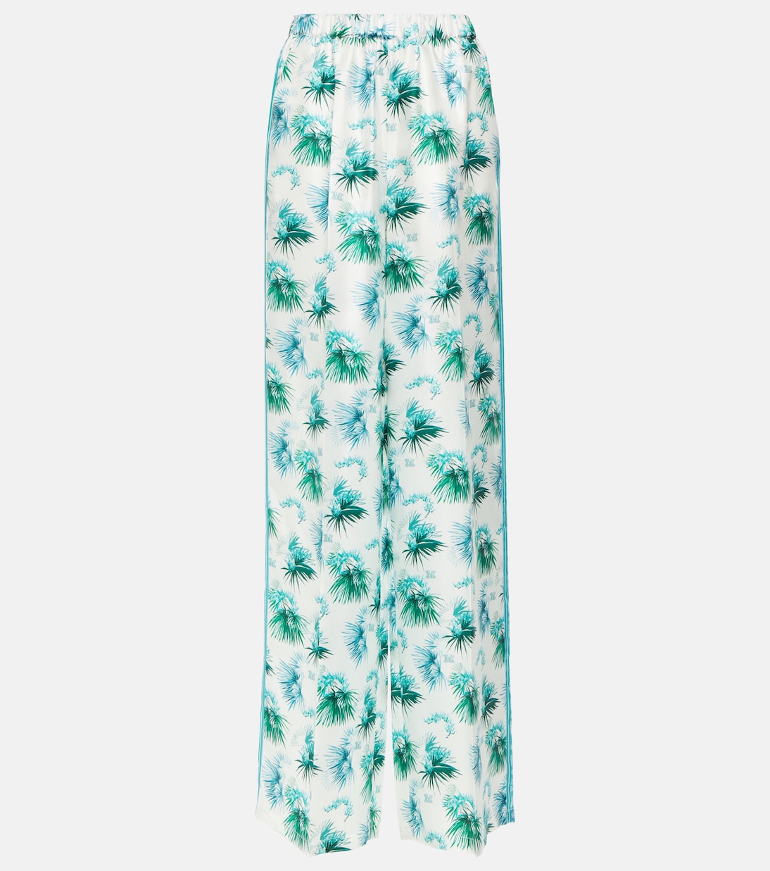 Pantalon ample Umile à taille haute en soie | Max Mara