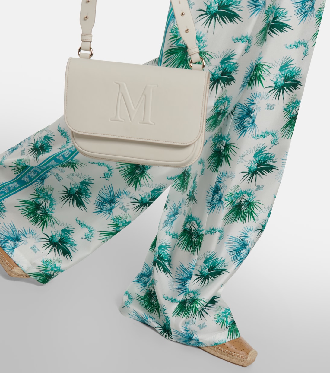 Pantalon ample Umile à taille haute en soie | Max Mara