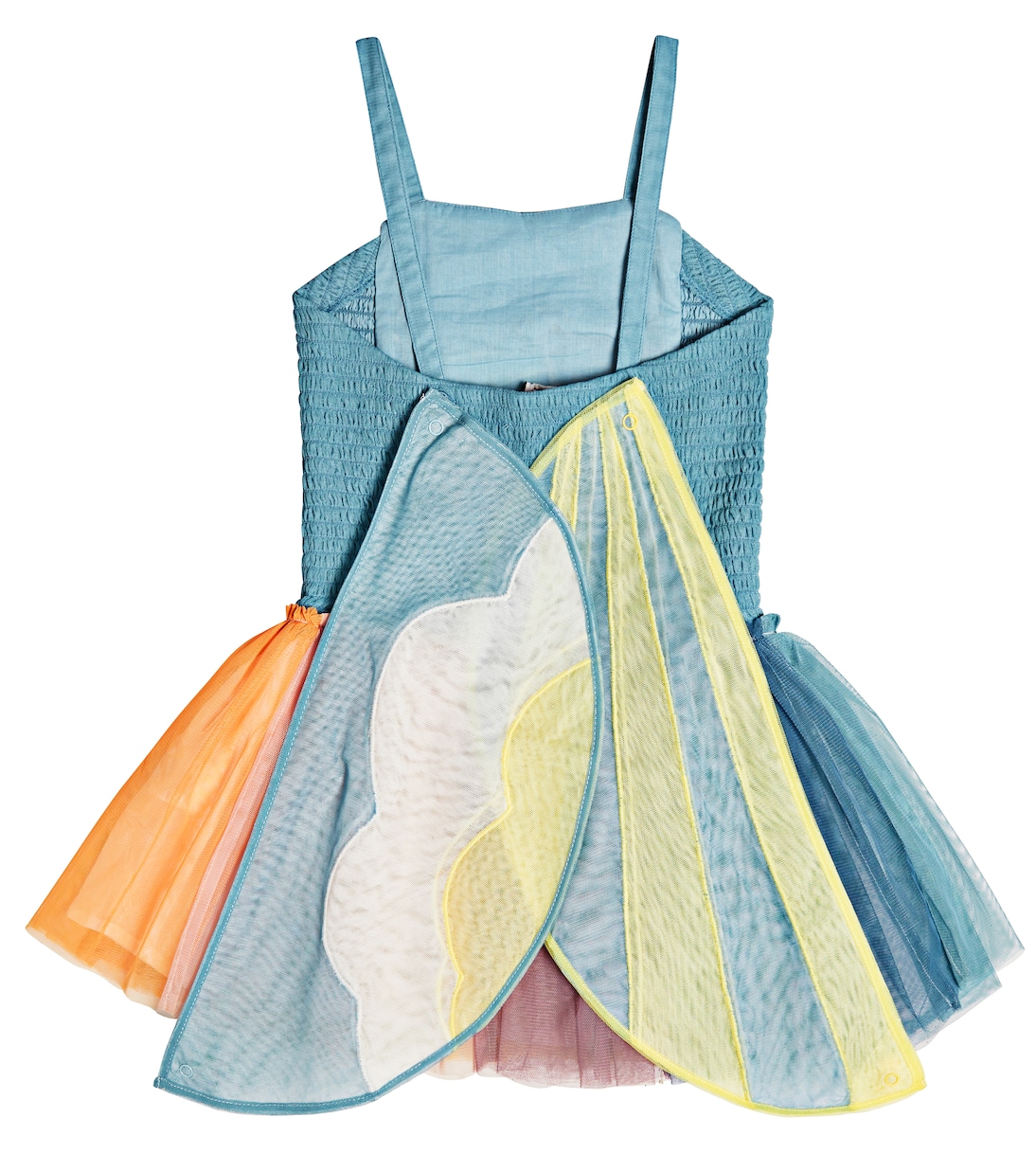Kleid aus Baumwolle und Tüll | Stella McCartney Kids