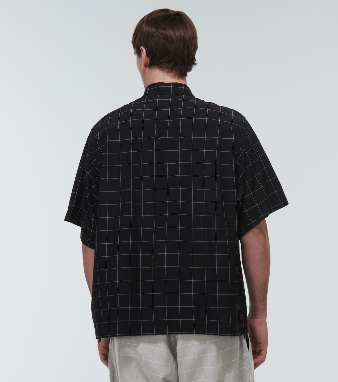 Checked silk-blend shirt | Undercover