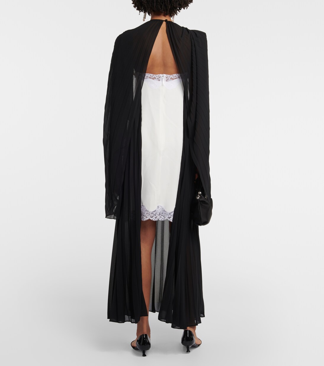 Abito midi Mrs Robinson con mantella | Christopher Kane