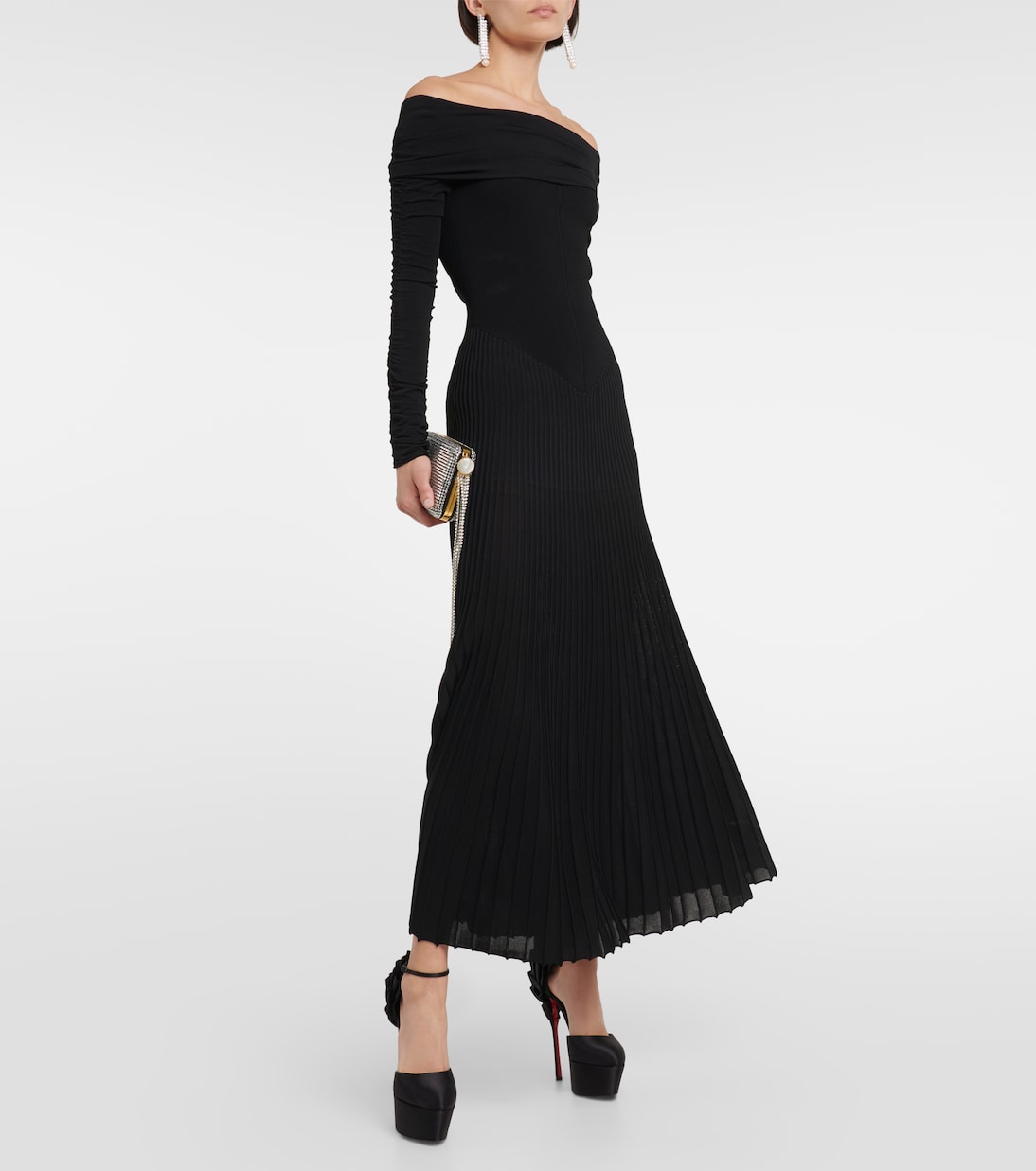 Pumps Maria Frou Alta in raso con plateau | Christian Louboutin
