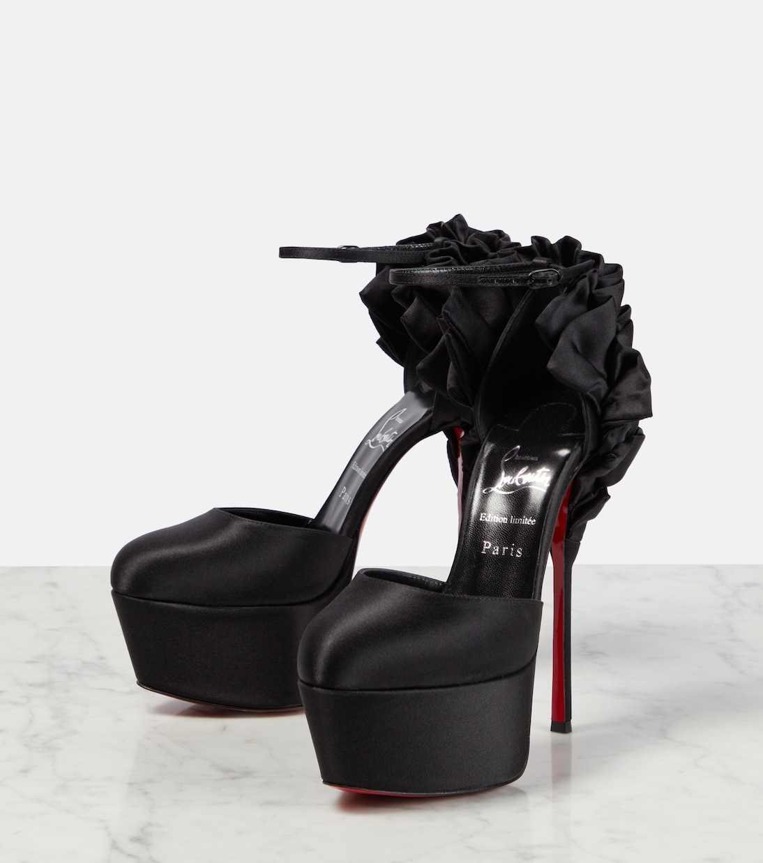 Pumps Maria Frou Alta in raso con plateau | Christian Louboutin
