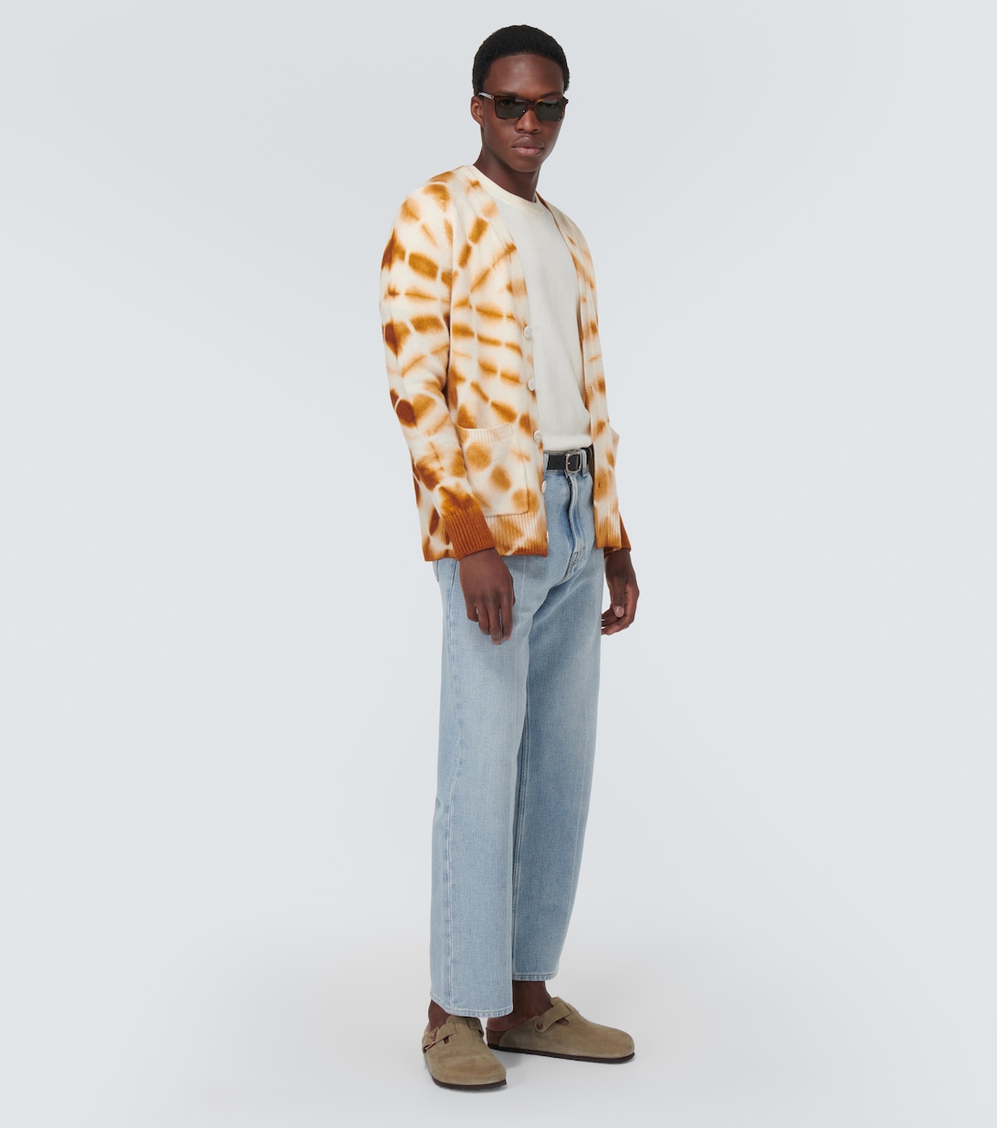 Cárdigan de lino y algodón tie-dye | The Elder Statesman