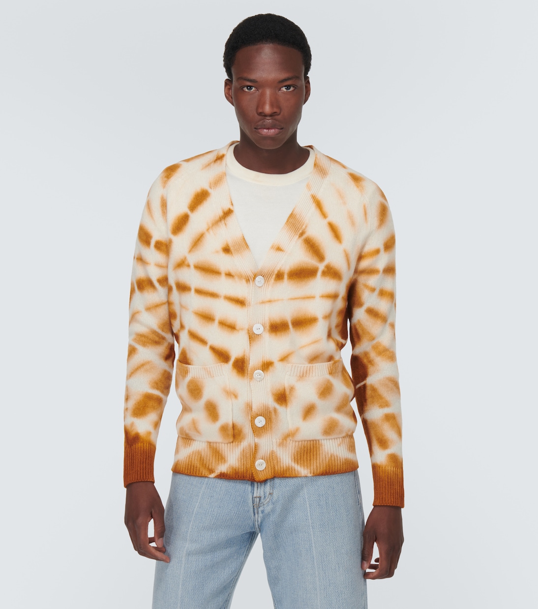 Cárdigan de lino y algodón tie-dye | The Elder Statesman