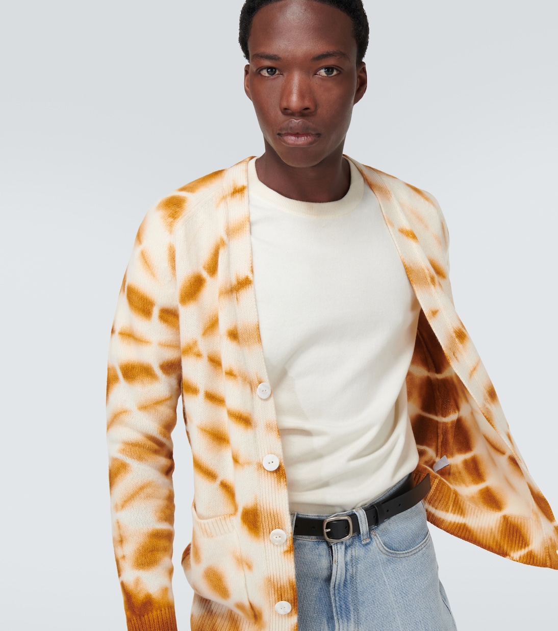 Cárdigan de lino y algodón tie-dye | The Elder Statesman
